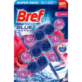 Bloco Sanitário Blue Activ Floral Bref 3 Un