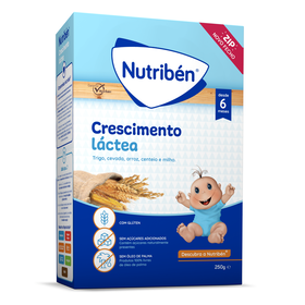 Papa Infantil Farinha Láctea Crescimento +6M Nutribén 250 gr