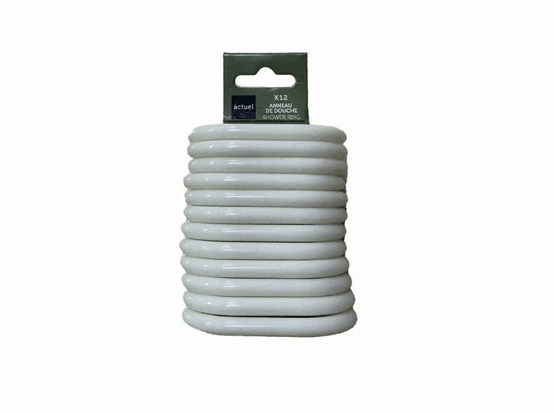 Conjunto 12 Argolas Actuel Para Cortina Duche
