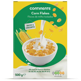 Cereais Corn Flakes Milho Continente 500 gr