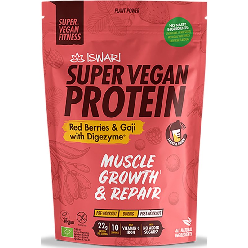 Proteina Vegan De Frutos Vermelhos Bio 400 g