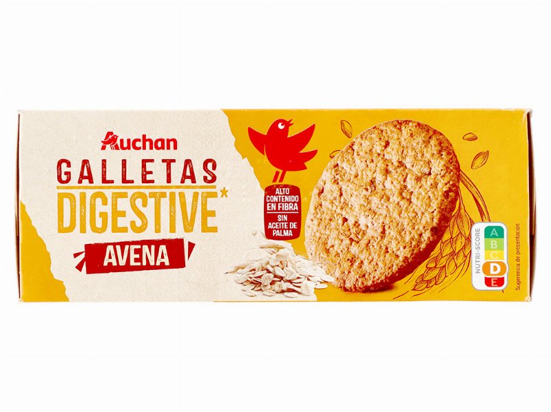 Bolacha Auchan Digestive Aveia 425 g