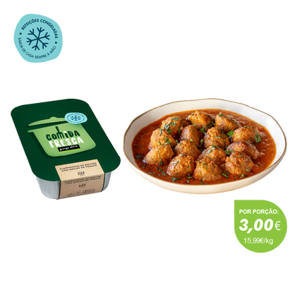 Almôndegas Com Molho De Tomate Comida Fresca 0.75Kg