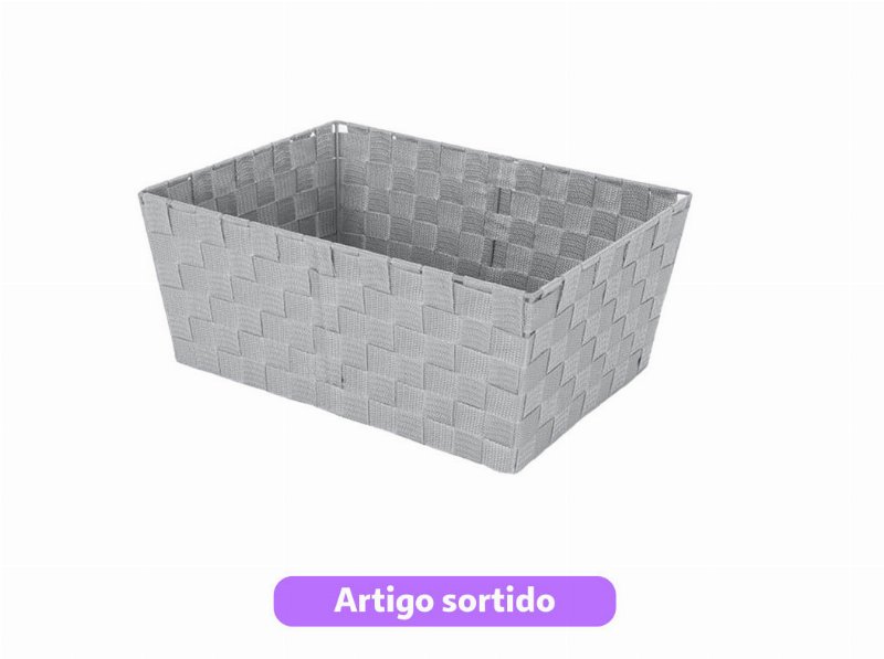 Cesto Entrançado Actuel Pp 30X12X20.5Cm Cores Sortidas