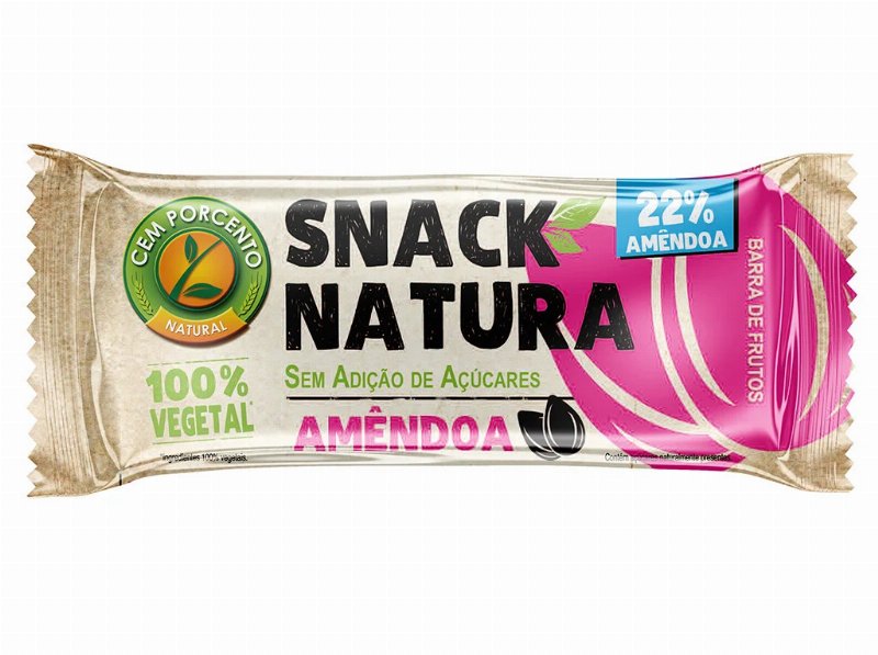 Barra Snack Natura Cemporcento Amêndoa 30 g