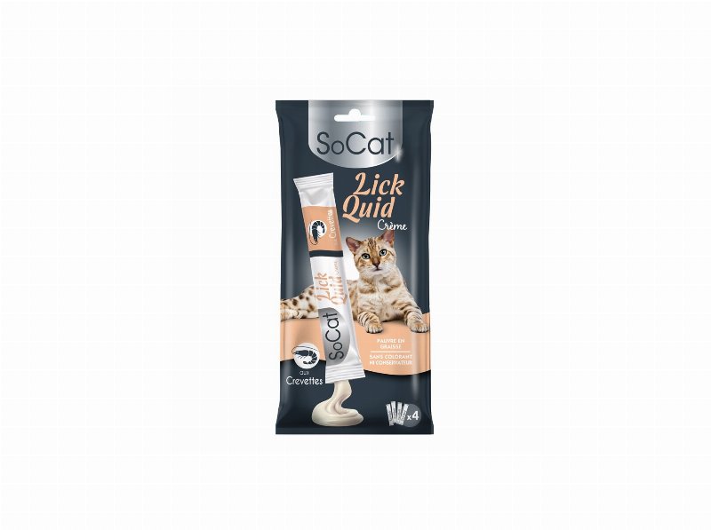 Snack Líquido Gato Riga Camarão 4Un 56 g