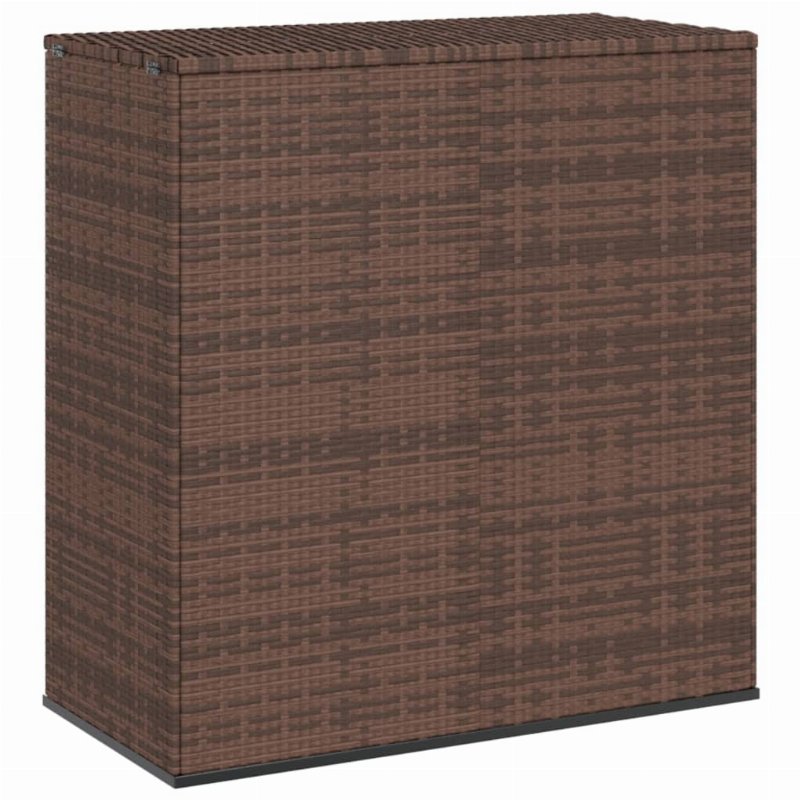 Hkh Caixa Para Almofadões De Jardim 100X49X103,5Cm Vime Pe Castanho - Marrom