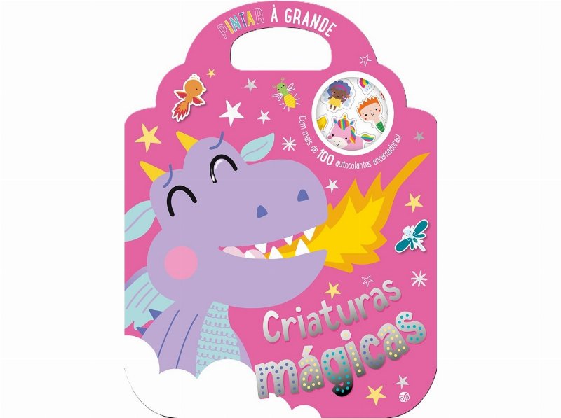 Livro Pintar À Grande - Criaturas Mágicas