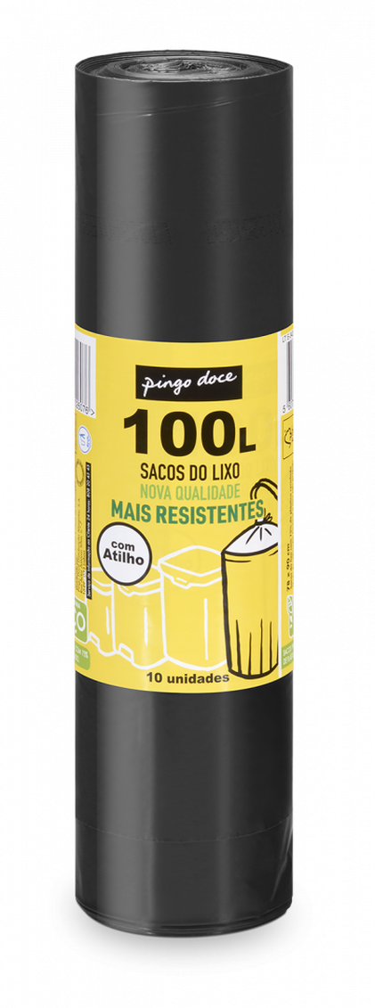 Sacos De Lixo Com Atilho 100 l Pingo Doce 10Un