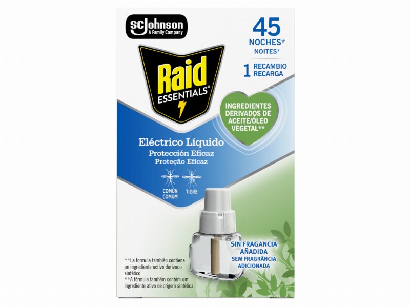 Inseticida Eléctrico Raid Essentials Rec 1Un