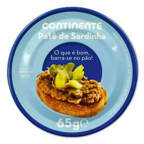 Patê De Sardinha Continente 65 gr (Peso Escorrido 65 gr)