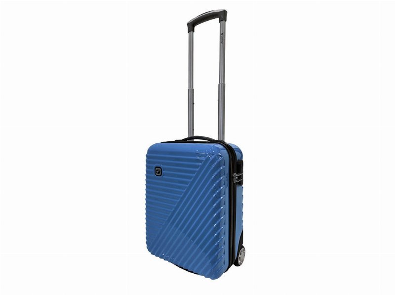 Mala De Cabine Rígida Airport Azul 8 Rodas 45X31X19Cm