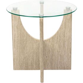 Mesa De Apoio Vidro Pietra