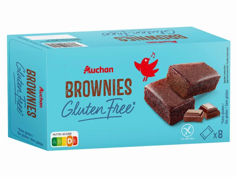 Brownies Auchan Sem Glúten Chocolate 8Un 240 g
