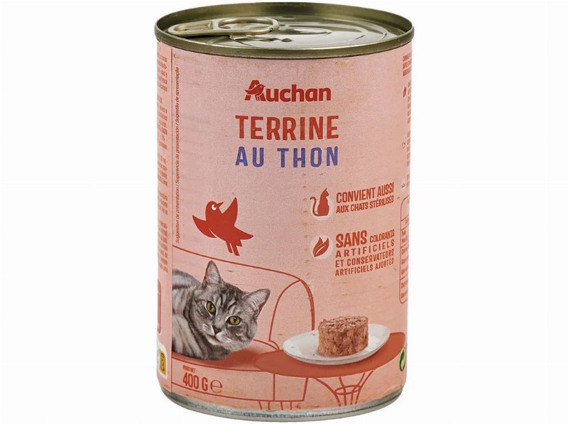 Comida Húmida Para Gato Auchan Terrina Atum 400 g