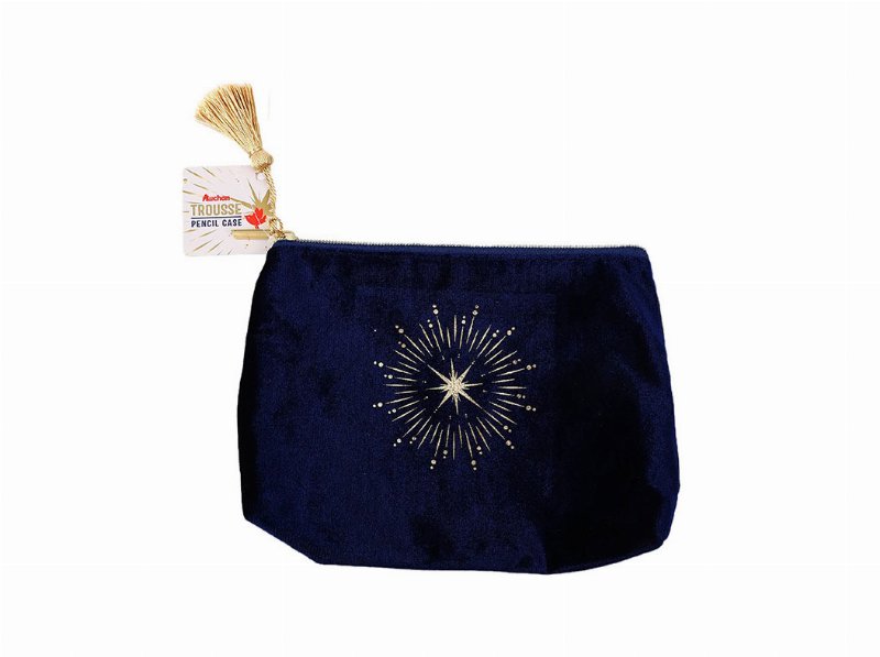 Estojo Veludo Auchan Azul Mystic Travel
