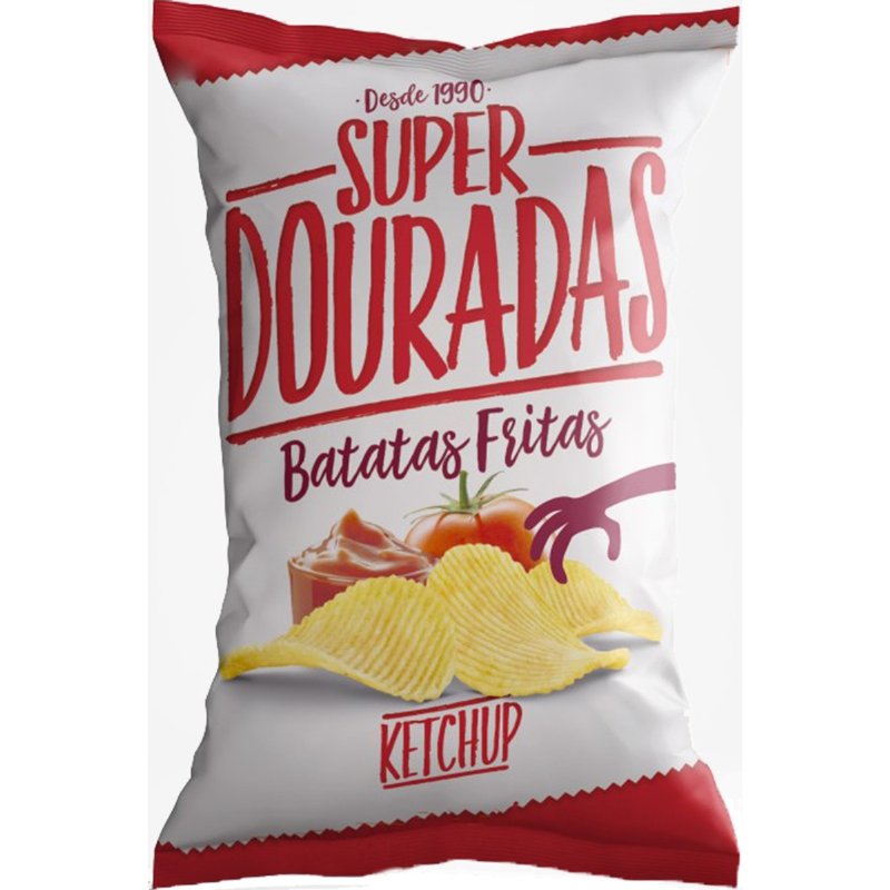 Batatas Fritas Onduladas Sabor Ketchup 150 g