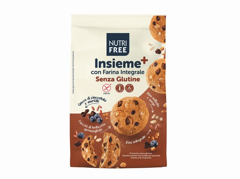 Biscoitos Sem Glúten Nutrifree Choco E Mirtilos Insieme 250 g