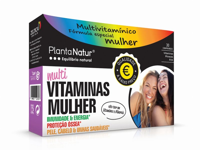 Suplemento Plantanatur Multivitaminas Mulher 30 Comp