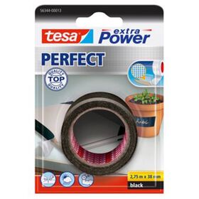 Fita Cola De Reparar 38Mmx2,75Mts Preta Tesa 1 Un