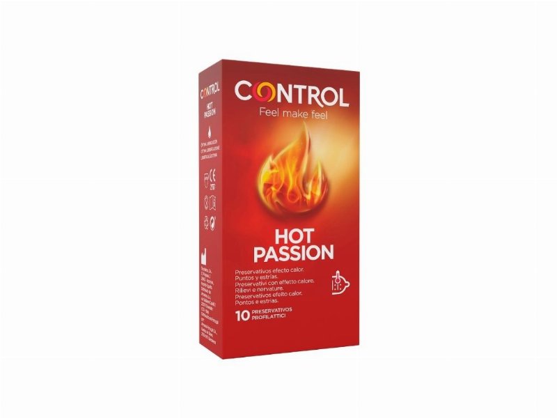 Preservativos Hot Passion Control 10 Unid