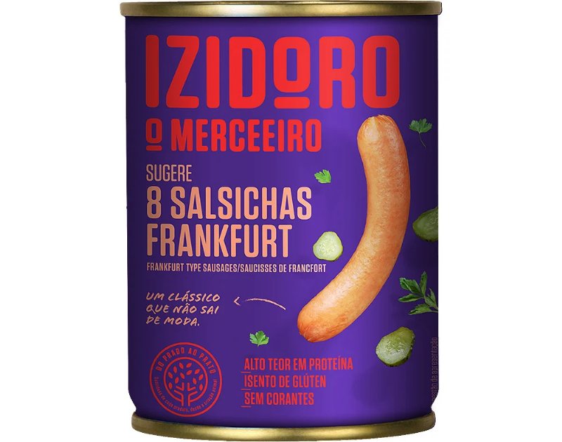 Salsichas Izidoro Lata 8Un 350(200)G
