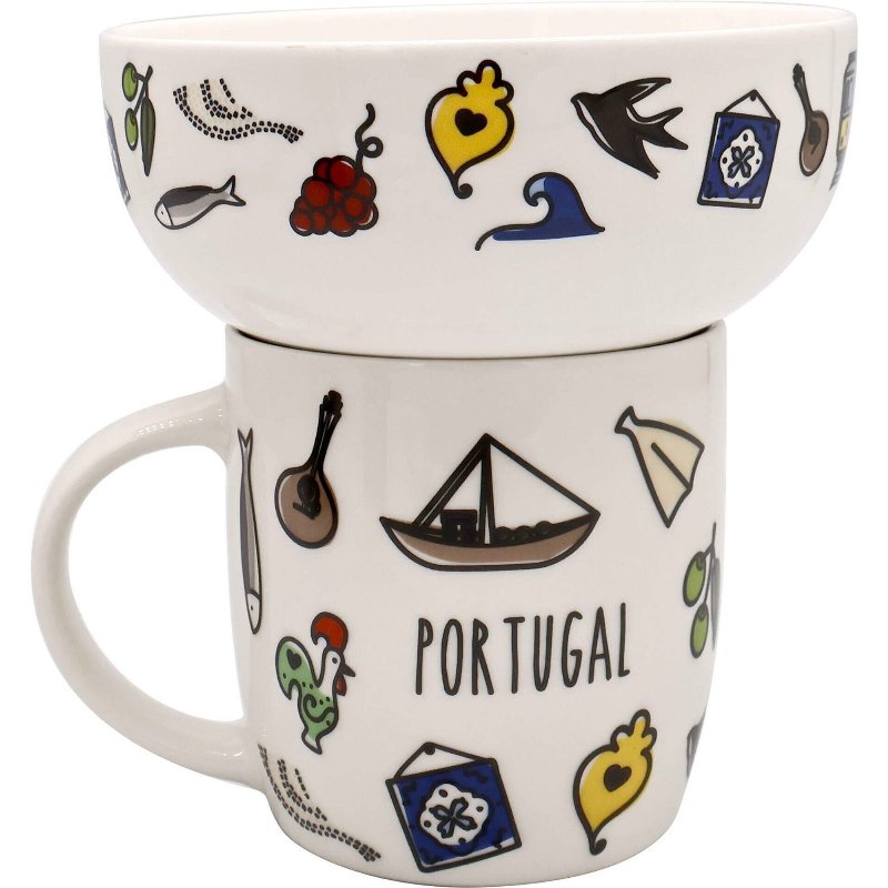 Conjunto Caneca E Taça Turismo Kasa