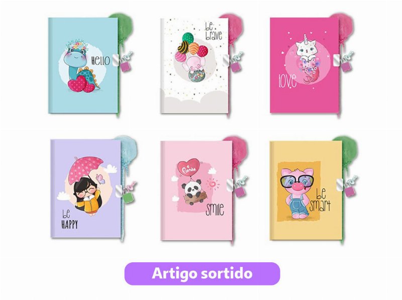 Diário Be Happy Do Art Com Caneta Modelos Sortidos