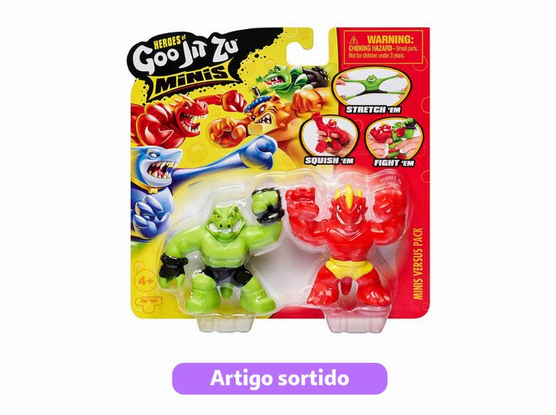 Conjunto De 2 Mini Figuras Goo Jit Zu Modelos Sortidos