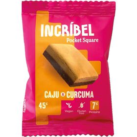 Barra De Proteína Caju E Curcuma Sem Glúten Incríbel 45 gr