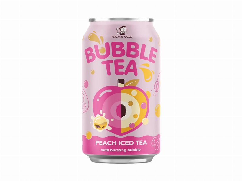 Bubble Tea Madam Hong Lata Pêssego 0.32 l