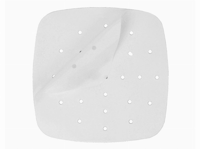 Folhas De Papel Protetoras Para Air Fryer Grilo 50 Unidades 20X20Cm