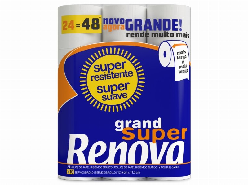 Papel Higiénico Renova Grand Super 24=48R