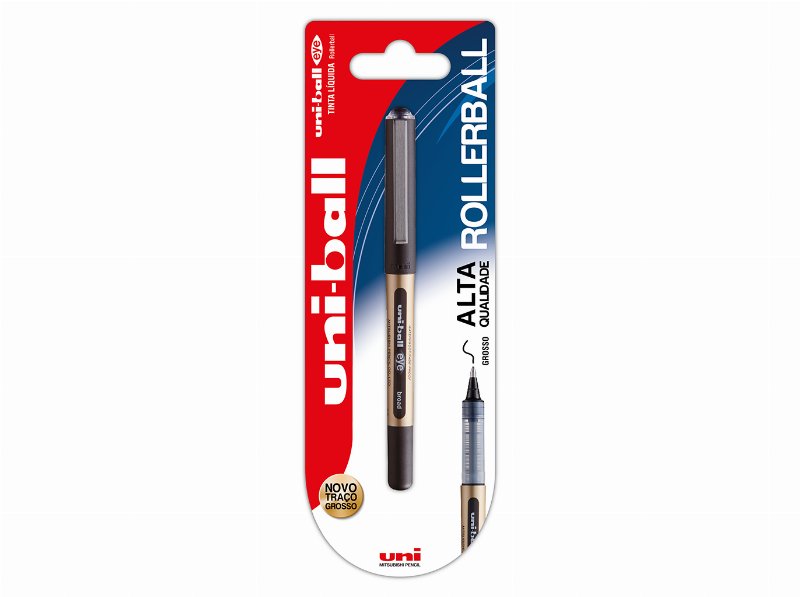 Esferográfica Roller Uni-Ball Ub-150 Preto