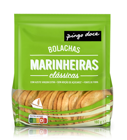 Bolachas Marinheiras Clássicas Pingo Doce 0.18Kg