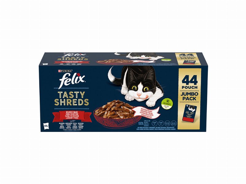 Comida Húmida Gato Felix Tasty Shreds 44X85 g