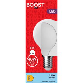 Lâmpada Led Esférica E14 6500K 40W Boost 1 Un