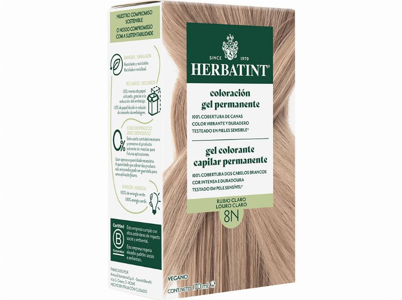 Coloração Herbatint Louro Claro N8 150 ml
