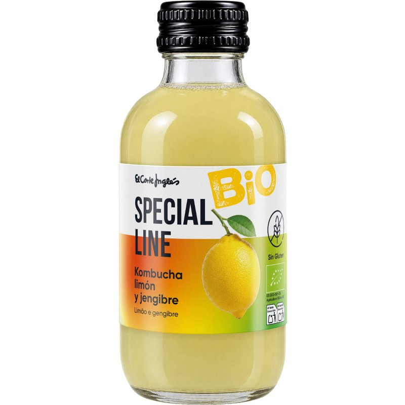 Kombucha Limão E Gengibre Bio 250 ml