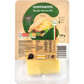 Queijo Mozzarella Fatiado Continente 150 gr