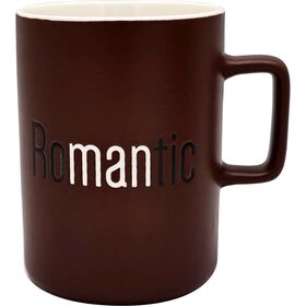 Caneca 380 ml Castanha Romantic Kasa
