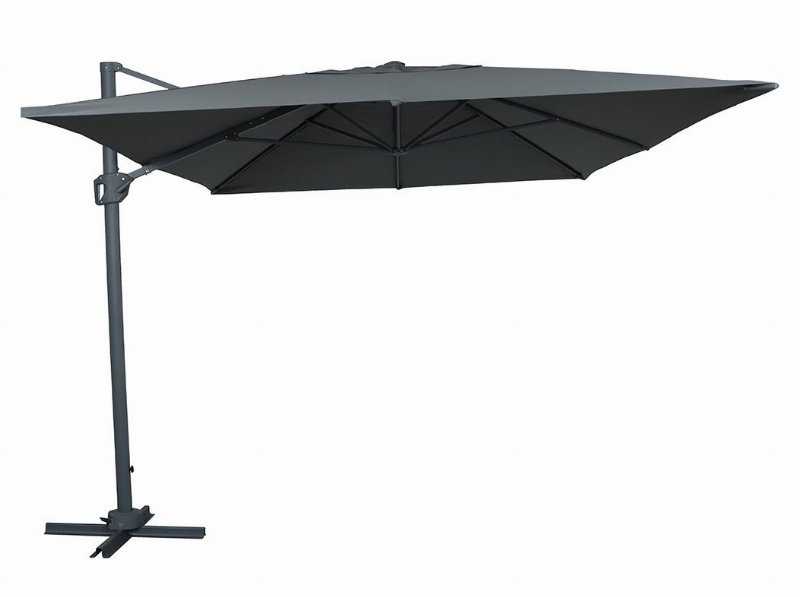 Chapéu Sol Suspenso Gardenstar Cinzento 360º 3X4M