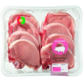 Costeletas De Porco Continente 1,05 kg (Aprox.)