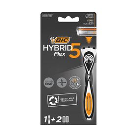 Máquina De Barbear Hybrid Flex5 Com 2 Recargas Bic 1 Un
