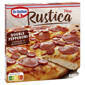 Pizza Double Pepperoni Chedar E Mozzarella Rústica 565 gr