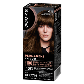 Coloração Permanente Permanent Color Castanho Chocolate 4.8 Syoss 1 Un