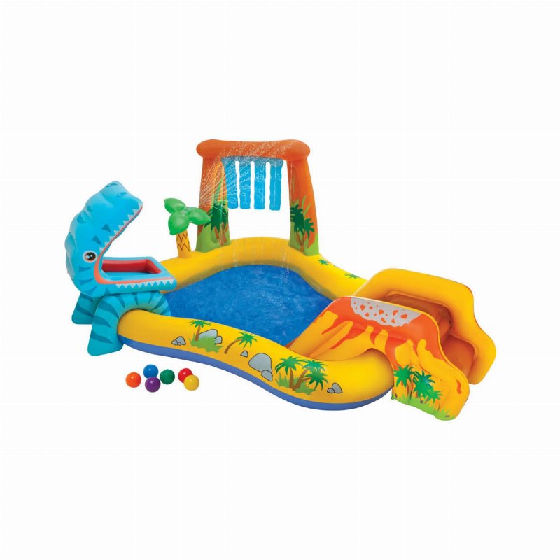 Intex Centro De Jogos Insuflável Dinossauro 249 X 191 X 109 Cm - 216 Litros