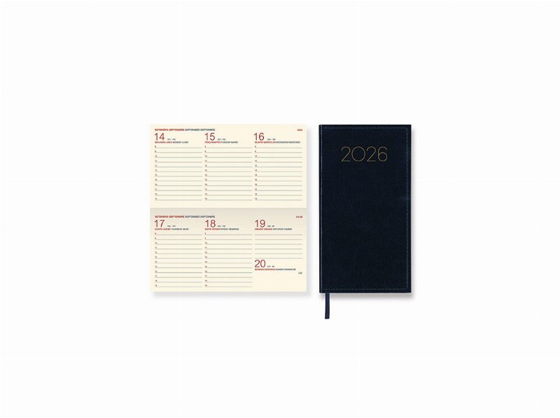Agenda Semanal Condor Excel Firmo Azul 8X15Cm