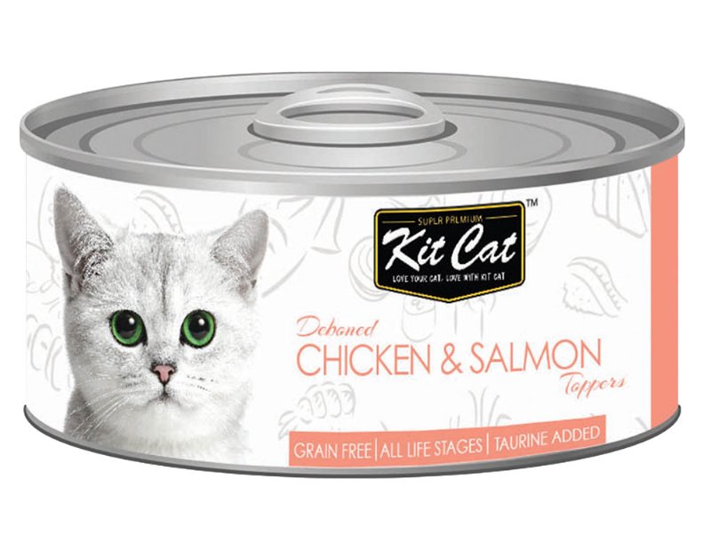 Comida Húmida Gato Kitcat Frango&Salmão 80 g
