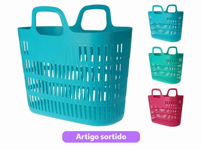 Cesto Compras 25 l 23X46X32Cm Cores Sortidas